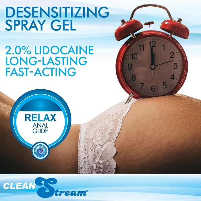 Male Sex Toys CleanStream 4oz CleanStream Relax Desensitizing Anal Lube with Injector Kit