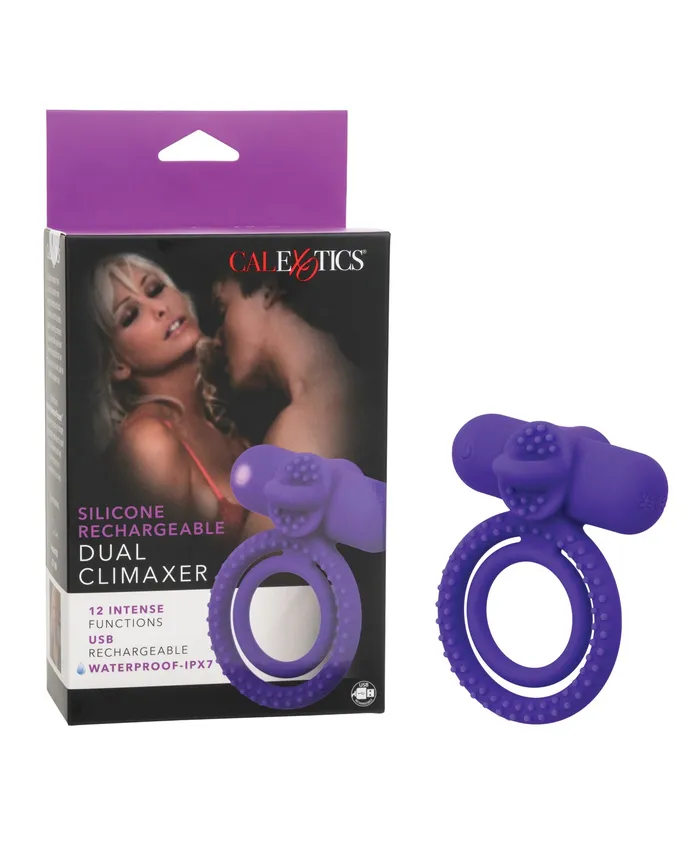 Male Sex Toys Couples Enhancers Silicone Rechargeable Dual Climaxer Cock Ring Purple Male Sex Toys Couples Enhancers Silicone Rechargeable Dual Climaxer Cock Ring Purple
