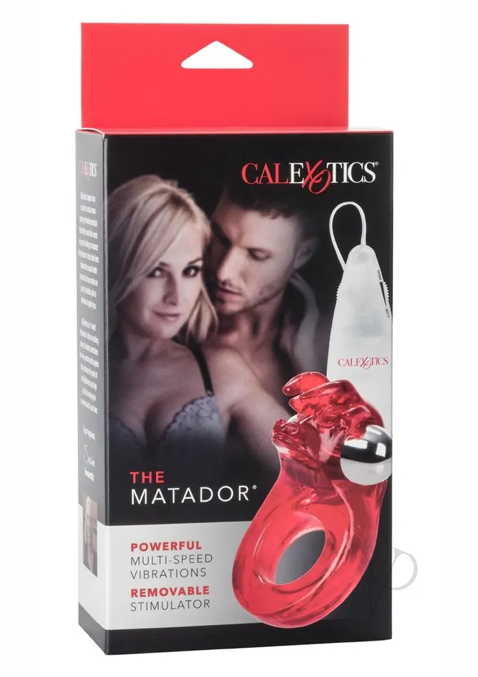 Male Sex Toys Couples Enhancers The Matador Vibrating Cock Ring with Clitoral Stimulation Red Male Sex Toys Couples Enhancers The Matador Vibrating Cock Ring with Clitoral Stimulation Red