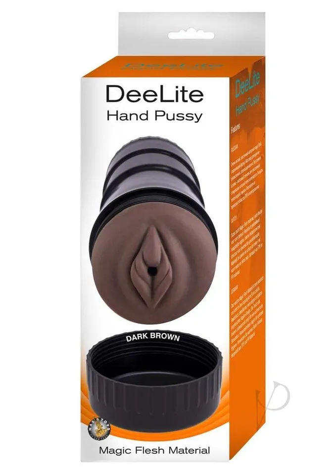 Male Sex Toys Dee Lite DeeLite Hand Pussy Stroker Chocolate