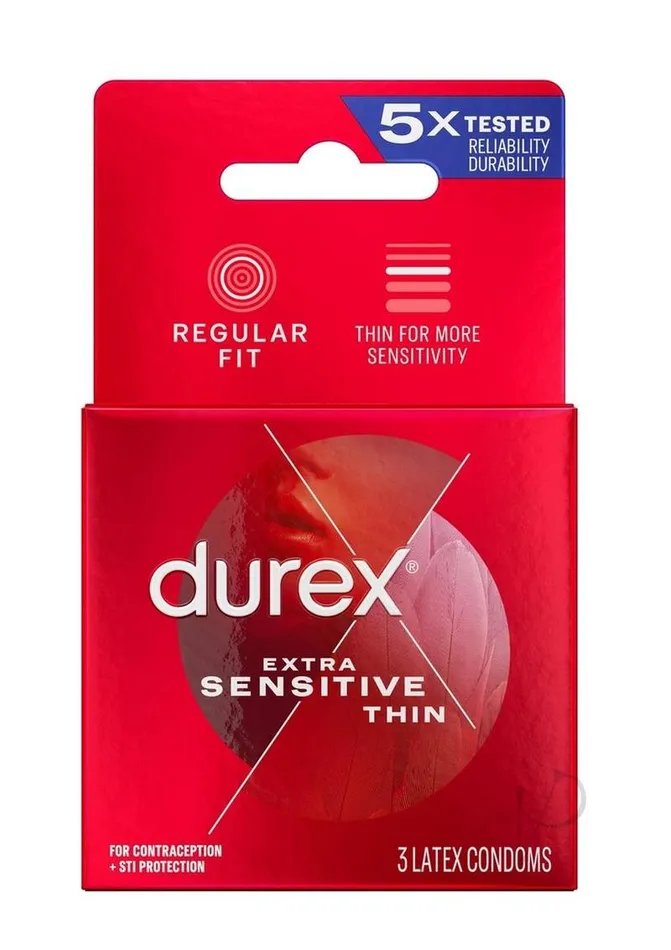 Male Sex Toys Durex Durex Extra Sensitive Condoms 3Pack