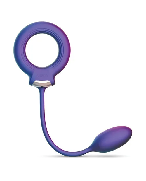 Male Sex Toys Hueman Hueman Eclipse Cock Ring wAnal Ball Purple