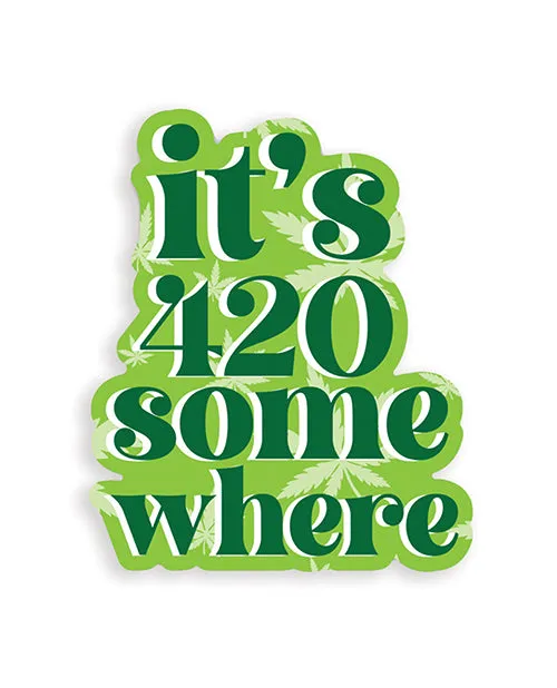 Male Sex Toys Kush Kards Its 420 Somewhere 420 Sticker Pack of 3