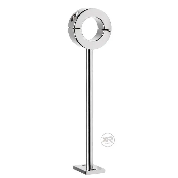 Male Sex Toys Master Series Locking Mounted CBT Scrotum Cuff with Bar