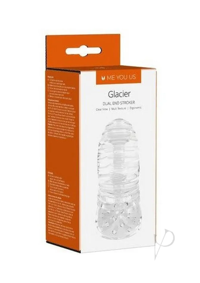 Male Sex Toys Me You Us ME YOU US Glacier Dual End Stroker Masturbator Clear Male Sex Toys Me You Us ME YOU US Glacier Dual End Stroker Masturbator Clear