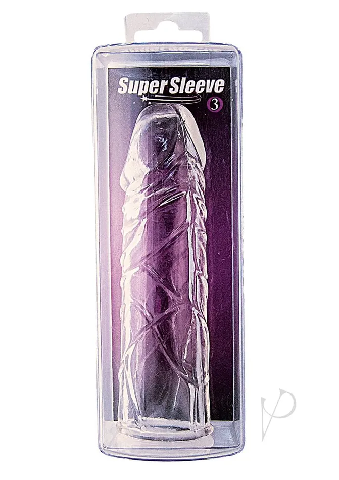 Male Sex Toys Nasstoys Super Sleeve 3 Penis Extender Clear
