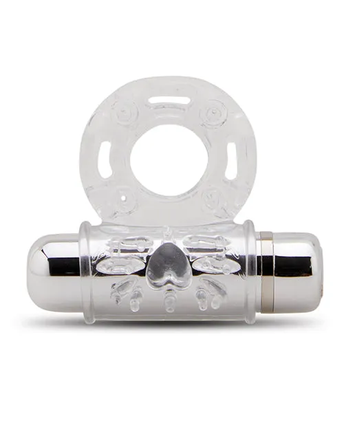 Male Sex Toys Nu Sensuelle Nu Sensuelle Bullet Ring Rechargeable Vibrating Cock Ring Clear
