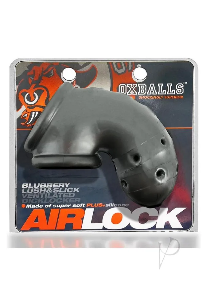 Male Sex Toys Oxballs Airlock AirLite Vented Silicone Chastity Steel