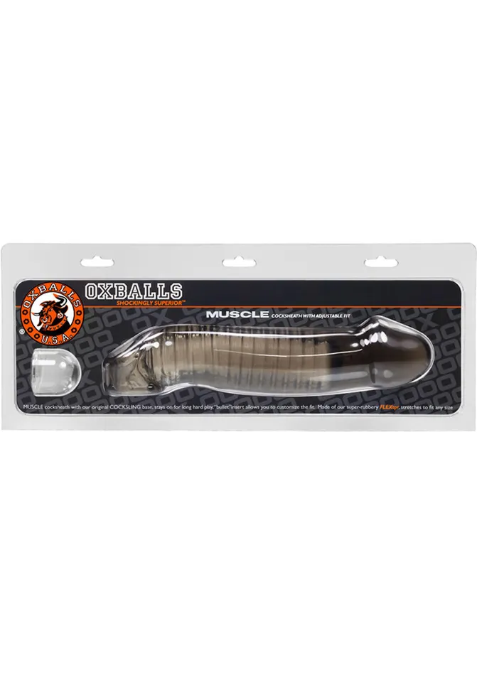 Male Sex Toys Oxballs Oxballs Muscle Textured Cock Sheath Penis Extender Smoke Male Sex Toys Oxballs Oxballs Muscle Textured Cock Sheath Penis Extender Smoke