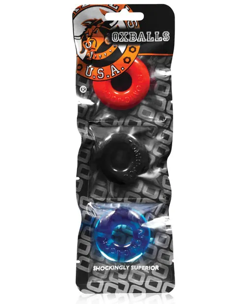 Male Sex Toys Oxballs Oxballs Ringer Donut Cock Ring 3 Pack Multiple
