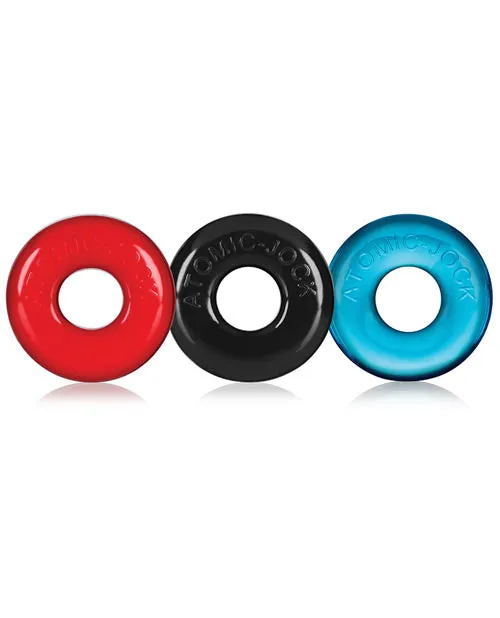 Male Sex Toys Oxballs Oxballs Ringer Donut Cock Ring 3 Pack Multiple
