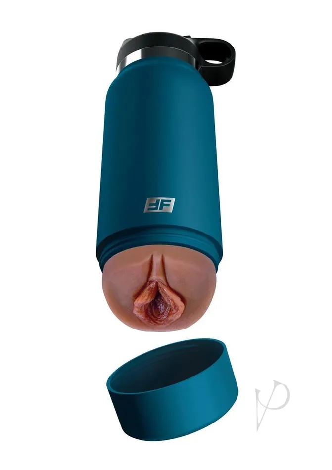 Male Sex Toys Pdx Plus PDX Plus Fuck Flask Private Pleaser Pussy Stroker CaramelBlue