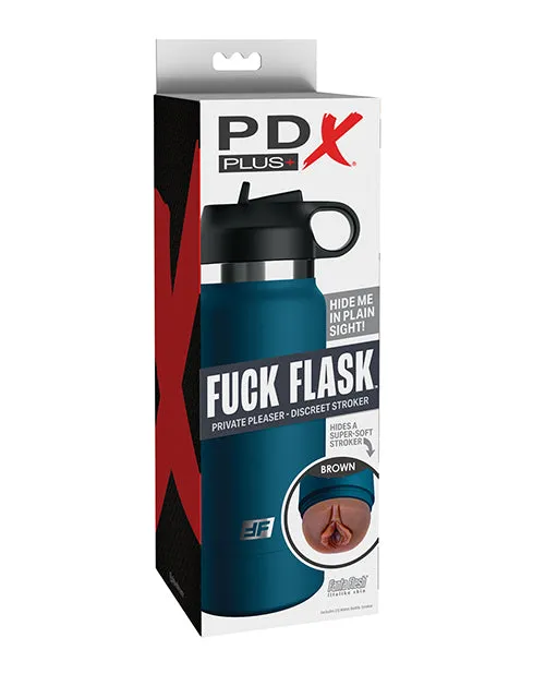 Male Sex Toys Pdx Plus PDX Plus Fuck Flask Private Pleaser Pussy Stroker CaramelBlue