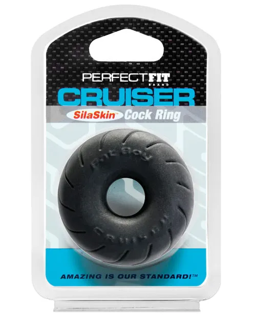 Male Sex Toys Perfect Fit Perfect Fit Cruiser SilaSkin Cock Ring Black Male Sex Toys Perfect Fit Perfect Fit Cruiser SilaSkin Cock Ring Black