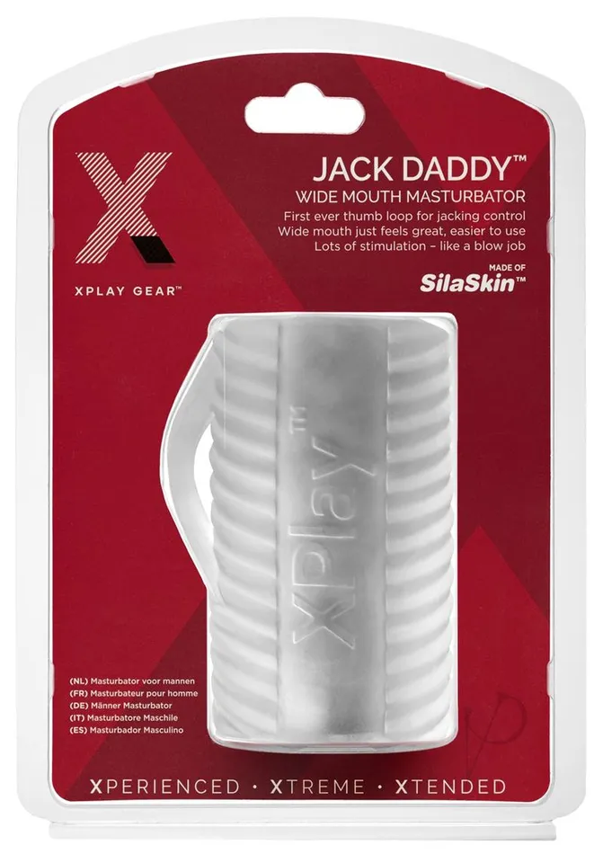 Male Sex Toys Perfect Fit The Xplay Jack Daddy Stroker Clear