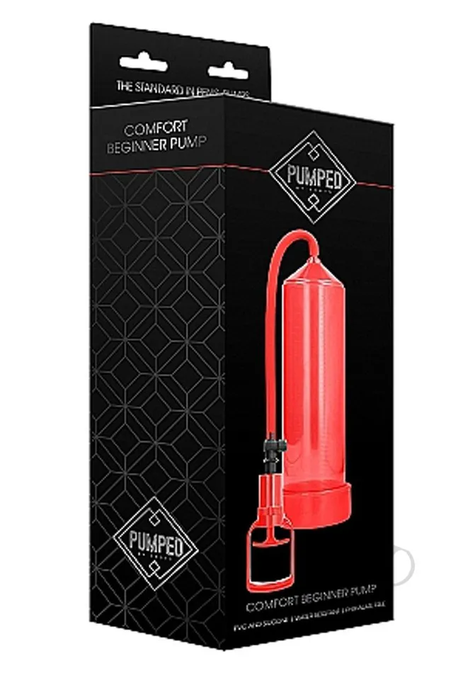 Male Sex Toys Pumped Pumped Comfort Beginner Penis Pump Red