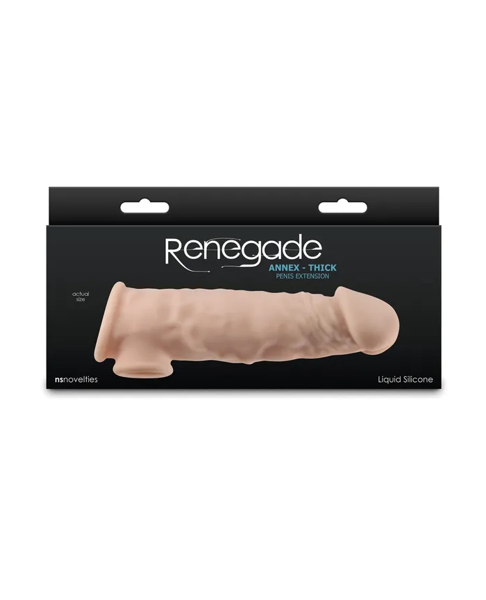 Male Sex Toys Renegade Annex Silicone Penis Extension Thick Vanilla Renegade Male Sex Toys Renegade Annex Silicone Penis Extension Thick Vanilla Renegade