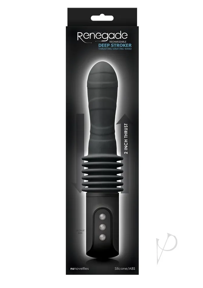 Male Sex Toys Renegade Renegade Rechargeable Deep Stroker Silicone Thrusting Vibrating Anal Wand Black Male Sex Toys Renegade Renegade Rechargeable Deep Stroker Silicone Thrusting Vibrating Anal Wand Black
