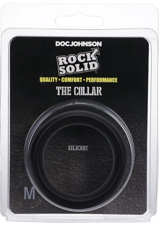Male Sex Toys Rock Solid Rock Solid The Silicone Collar Cock Ring Medium Black Male Sex Toys Rock Solid Rock Solid The Silicone Collar Cock Ring Medium Black