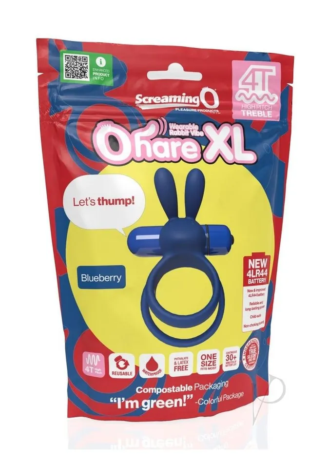 Male Sex Toys Screaming O 4T Ohare XL Silicone Rabbit Vibrating Cock Ring Blueberry Male Sex Toys Screaming O 4T Ohare XL Silicone Rabbit Vibrating Cock Ring Blueberry