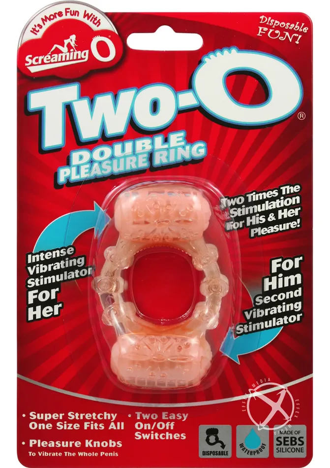Male Sex Toys Screaming O TwoO Double Pleasure Ring Silicone Cock Ring Vanilla Male Sex Toys Screaming O TwoO Double Pleasure Ring Silicone Cock Ring Vanilla