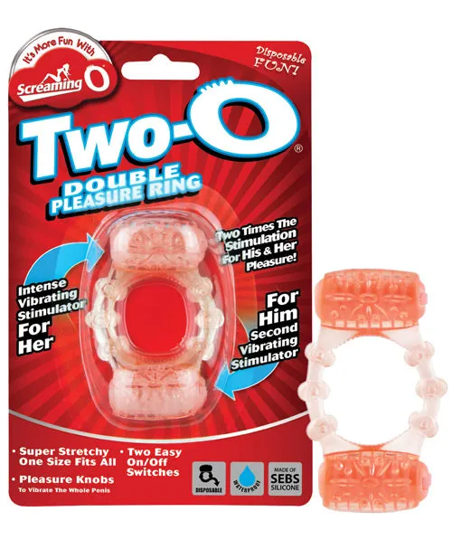 Male Sex Toys Screaming O TwoO Double Pleasure Ring Silicone Cock Ring Vanilla