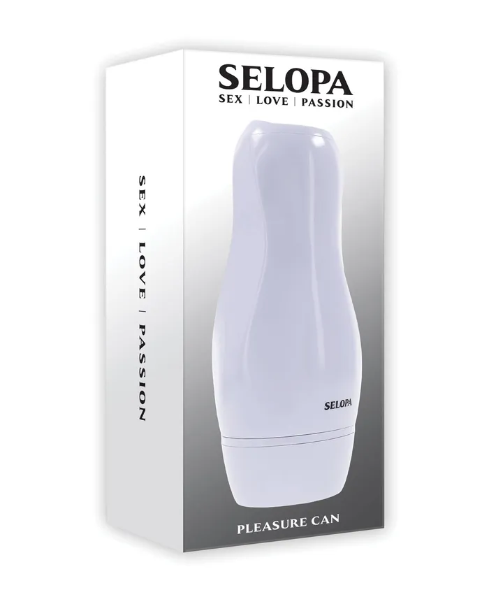 Male Sex Toys Selopa Selopa Pleasure Can Rechargeable Silicone Pussy Stroker White Male Sex Toys Selopa Selopa Pleasure Can Rechargeable Silicone Pussy Stroker White