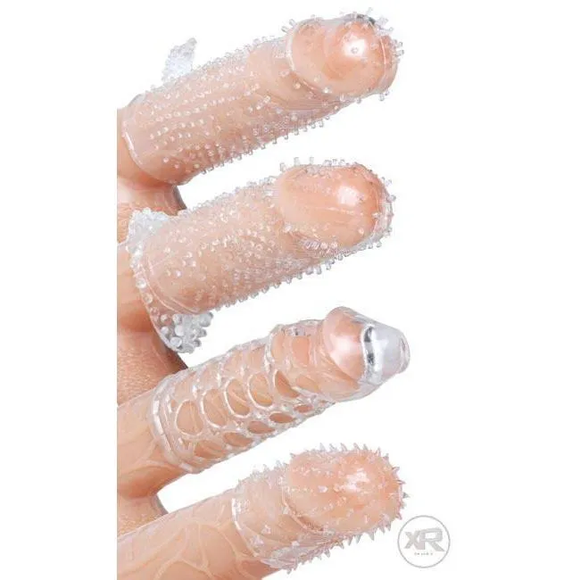 Male Sex Toys Trinity Vibes Pleasured Penis Enhancement Sleeve 4 Pack