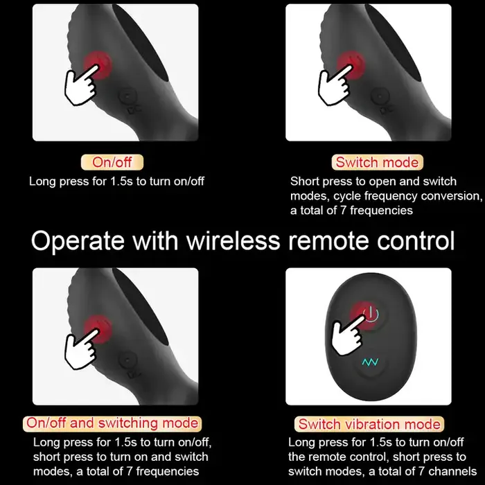 Male Sex Toys Wild Night Fantasies Luxury Double Cock Ring with Prostate Massager