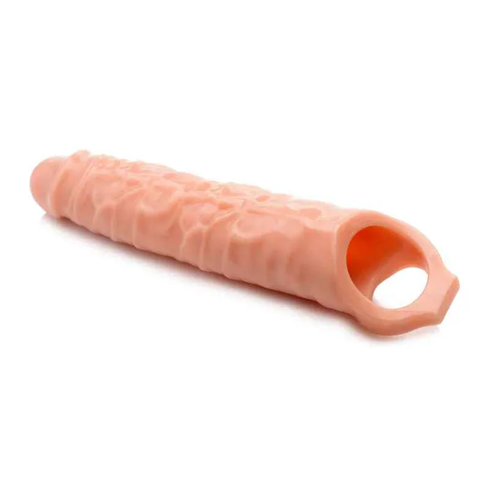 Male Sex Toys Wild Night Fantasies Size Matters 3 Inch Flesh Penis Extender Sleeve