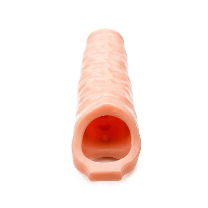Male Sex Toys Wild Night Fantasies Size Matters 3 Inch Flesh Penis Extender Sleeve