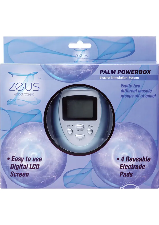 Male Sex Toys Zeus Electrosex Powerbox Palm Size 6 Modes Zeus Electrosex