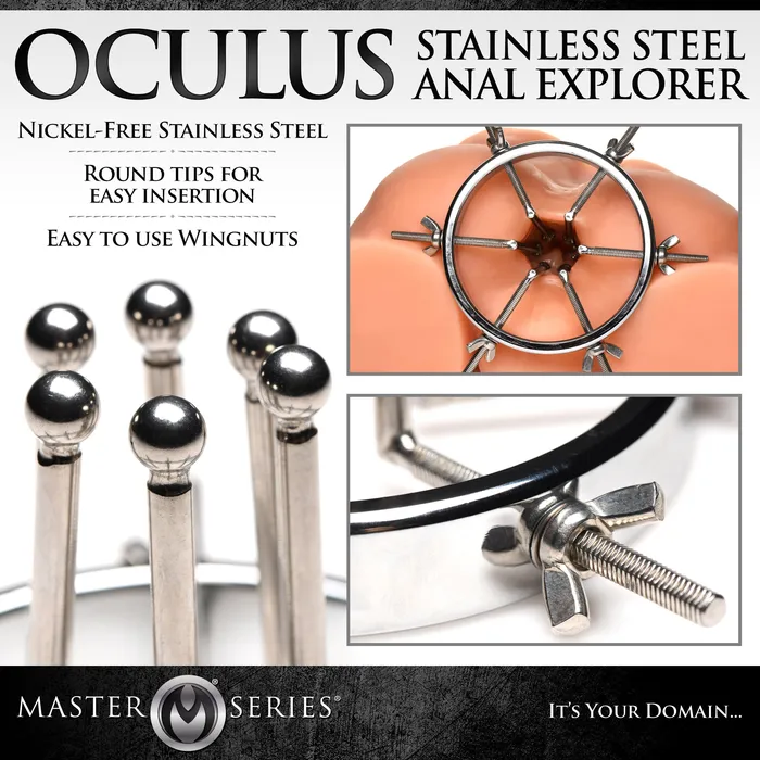 Master Series Anal Oculus Stainless Steel Anal Explorer