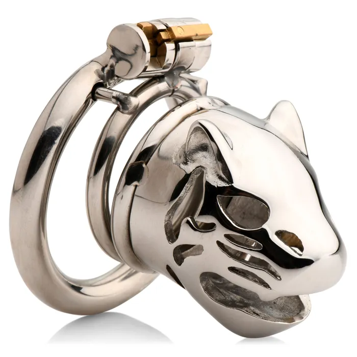 Master Series Caged Cougar Locking Chastity Cage Male Sex Toys