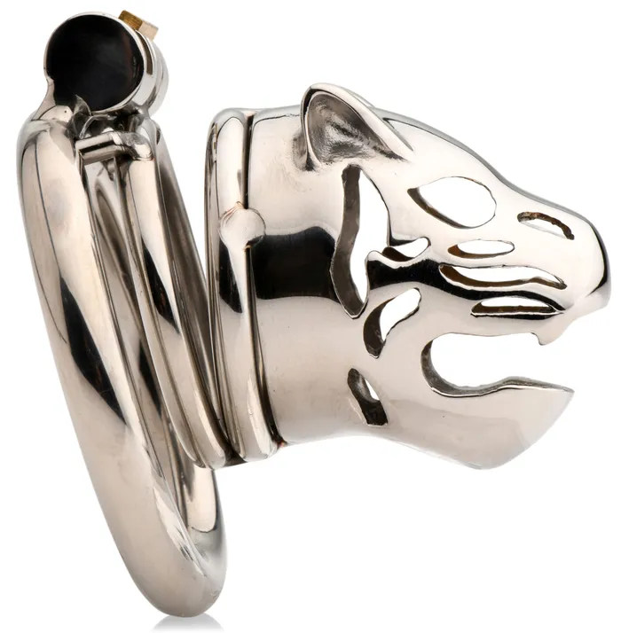 Master Series Caged Cougar Locking Chastity Cage Male Sex Toys