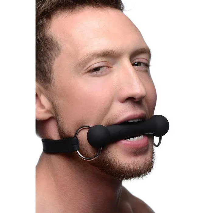 Master Series Dildos Mr Ed Lockable Silicone Bit Gag