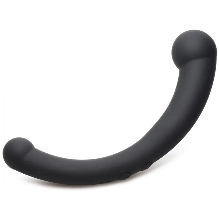 Master Series Female Sex Toys 10X VibraCrescent Vibrating Silicone DualEnded Dildo