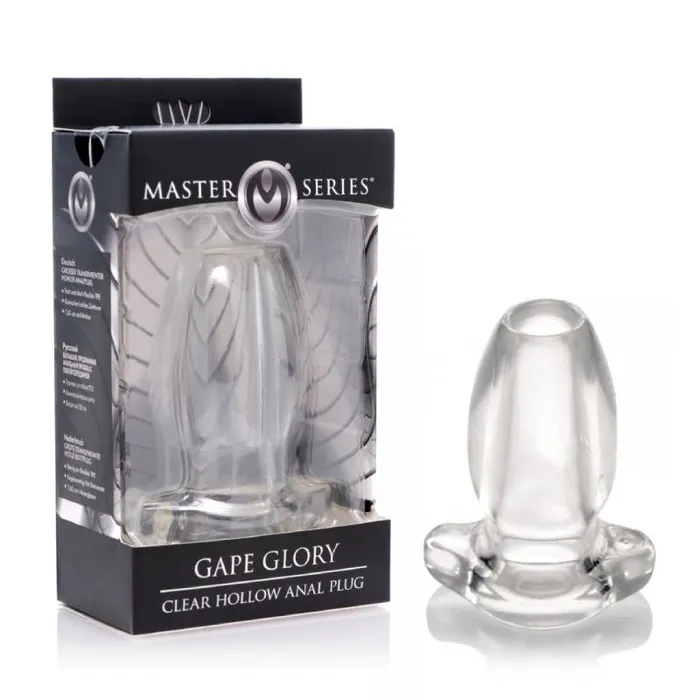 Master Series Gape Glory Hollow Anal Plug XR Brands Male Sex Toys