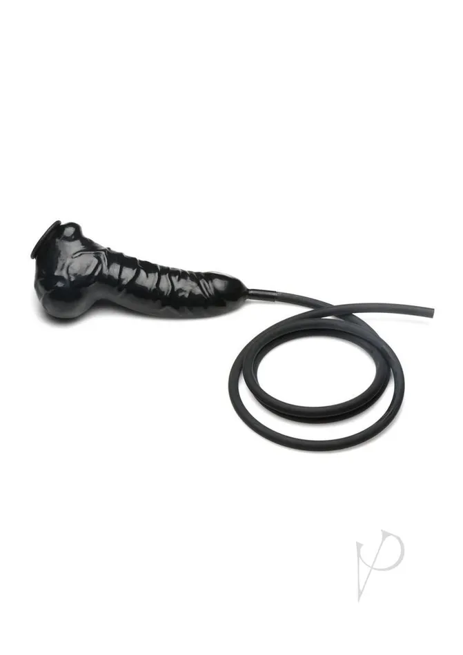 Master Series Guzzler Realistic Penis Sheath with Tube Black Master Series Male Sex Toys