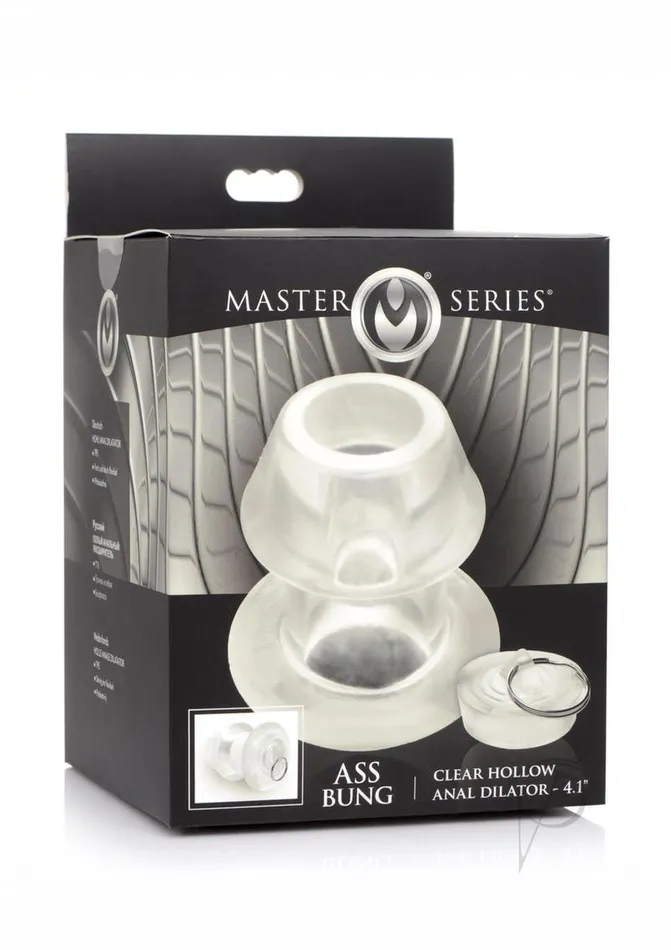 Master Series Male Sex Toys Master Series Ass Bung Clear Hollow Anal Dilator 41in XLarge Master Series Male Sex Toys Master Series Ass Bung Clear Hollow Anal Dilator 41in XLarge