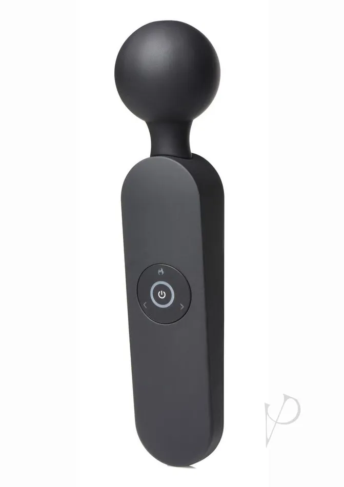 Master Series Master Series Thunder Wand 72X Rechargeable Silicone Heating Wand Massager Black Female Sex Toys
