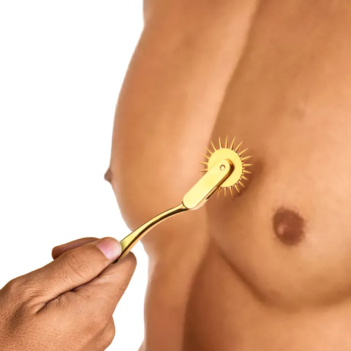 Master Series Vibrators Gold Sensation Wartenberg Wheel