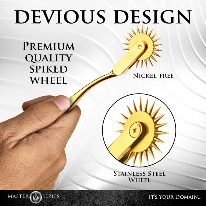 Master Series Vibrators Gold Sensation Wartenberg Wheel