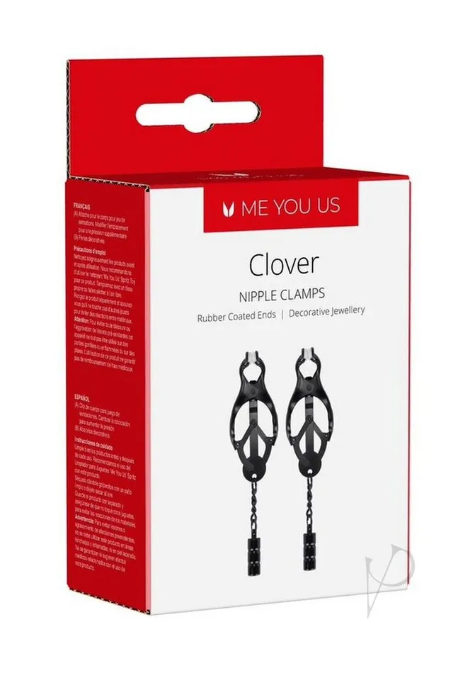 Me You Us Anal ME YOU US Clover Nipple Clamp Black