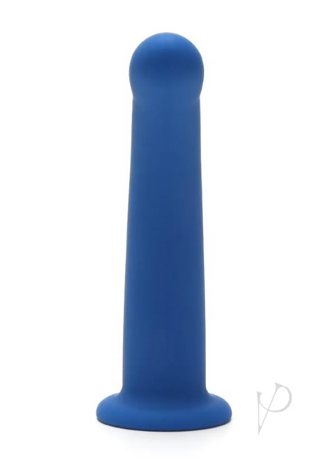ME YOU US Blue Curved Silicone Dildo 6in Blue Me You Us Dildos