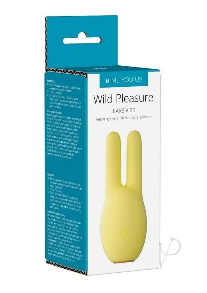 Me You Us Female Sex Toys ME YOU US Wild Pleasure Ears Rechargeable Silicone Stimulator Yellow Me You Us Female Sex Toys ME YOU US Wild Pleasure Ears Rechargeable Silicone Stimulator Yellow
