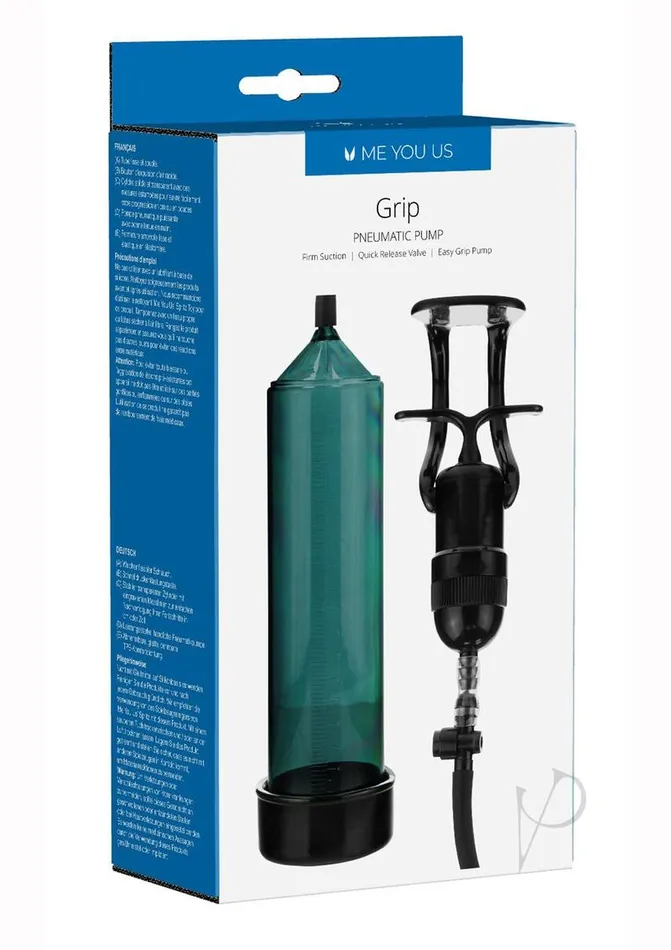 ME YOU US Linx Grip Pump Penis Pump GreenBlack Me You Us Male Sex Toys