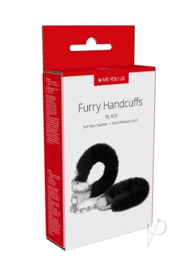 Me You Us ME YOU US Furry Handcuffs Black Anal