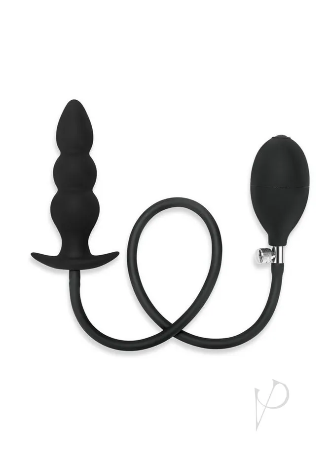 Me You Us ME YOU US Inflatable Silicone Anal Beaded Plug Black Anal