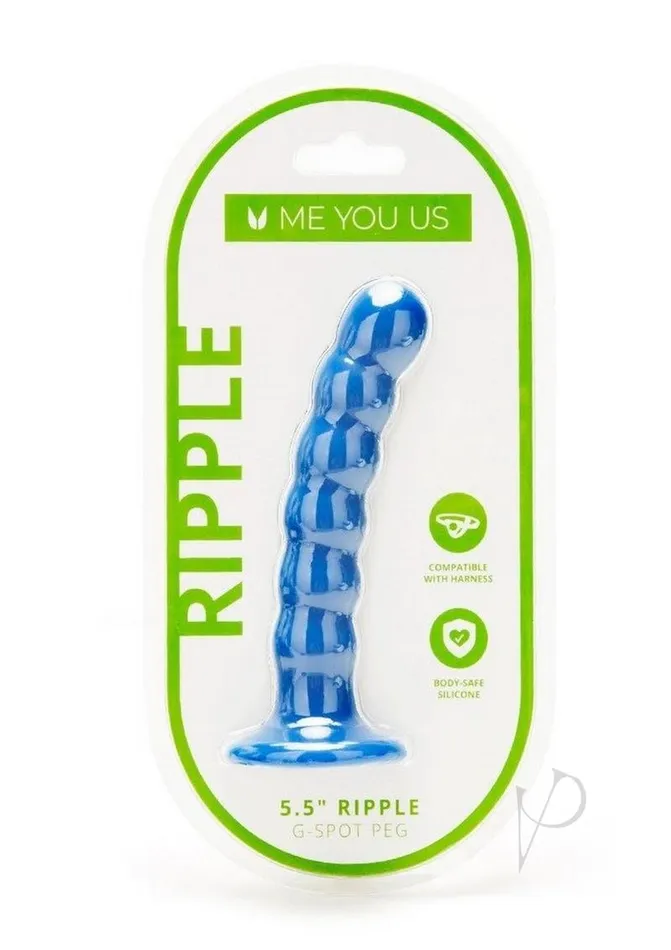 Me You Us ME YOU US Ripple Gspot Peg 55in Blue Vibrators